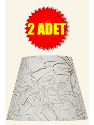 Feyza Design Modern Ikili Abajur Şapkası, Şık ve Fonksiyonel Ev Dekoru Aksesuarı