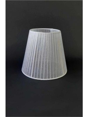 Feyza Design Beyaz Organize Kumaş Avize Kol Şapkası 14X9 Cm, 5'li Set