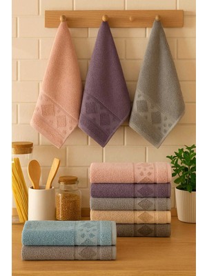 Mira Home 6 Parça Mutfak Havlusu Seti &AMP;#37;100 Pamuklu Carla