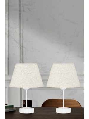 Feyza Design Şık 2'li Abajur Seti, Yatak Odası, Çocuk Odası ve Salon Için Tasarım