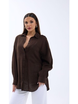 Livizmir Moda 7399 Gömlek-Kahve