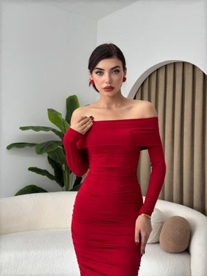 Livizmir Moda Dakota Drapeli Elbise