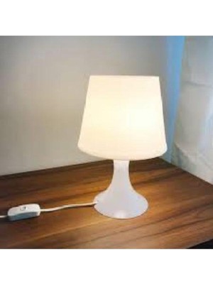 Feyza Design Şık ve Modern Beyaz Abajur, Evinizin Atmosferini Güzelleştiren Tasarım