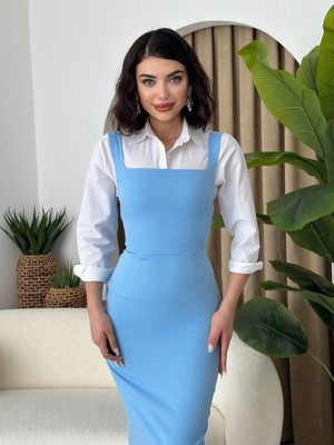Livizmir Moda Martin Askılı Kalem Elbise