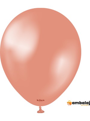 AmbalajSende Metalik Rose Gold Balon 12'' - 100ADET