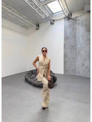 Livizmir Moda Cura Yelek Pantolon Iki̇li̇ Takim