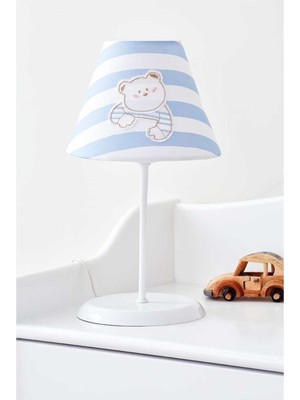 Feyza Design Sevimli Ayı Tasarımlı Yumuşak Abajur, Çocuk Odası Dekorasyonu