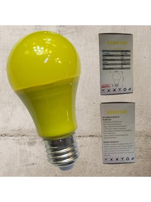 Feyza Design Enerji Tasarruflu Sarı LED Ampul, Abajur Aydınlatması Için Parlak ve Şık