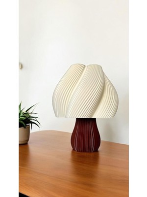 Feyza Design Modern Şık Abajur, Dekoratif Masa Lambası, Yatak Odası ve Ofis Aydınlatması