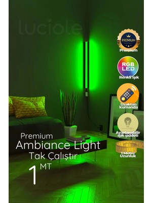 Feyza Design Rgb LED Abajur Aplik, Gece Lambası, Uzaktan Kumandalı, 16 Renkli, Animasyonlu