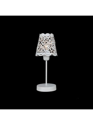 Feyza Design Beyaz Abajur, Şık ve Modern Dekoratif Aydınlatma Parçası