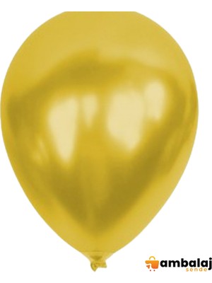 AmbalajSende Metalik Gold Balon 12'' -100 Adet
