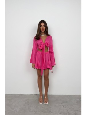 Livizmir Moda Bel Lastikli Kiloş Etek