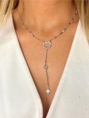 Youes Jewelry 316L Çelik Y Kolye Kadın Kolye