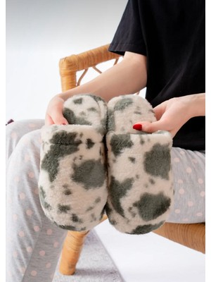 Redtan Kadın |  Renkli Desenli | Sessiz Taban | Kadın Terlik | Kapalı | Ev ve Misafir Terliği