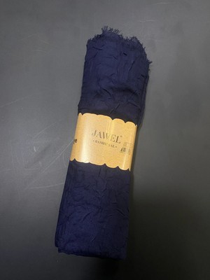 Bambu Kraş Şal Lacivert-Jawel