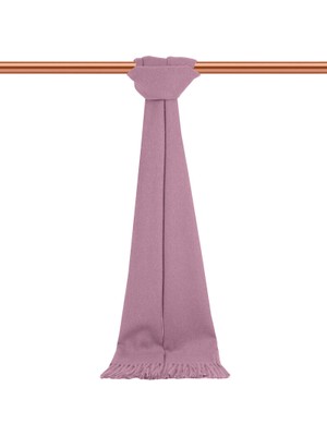 Bursa İpek Lila Düz Renk Erkek Kaşkol