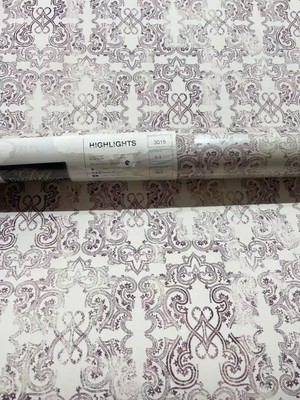 Teodora Beyaz Mor Desen Ucuz Duvar Kağıdı 3015