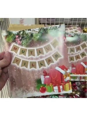 Nedi Oynar Karton Mutlu Yıllar Yazısı