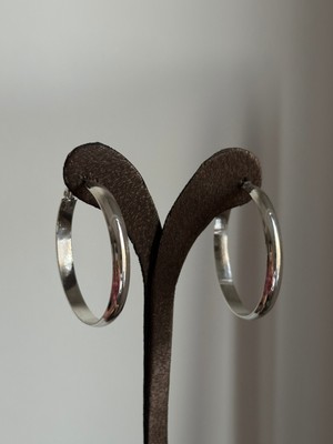 Youes Jewelry Kadın Halka Küpe Silver Gümüş Renk