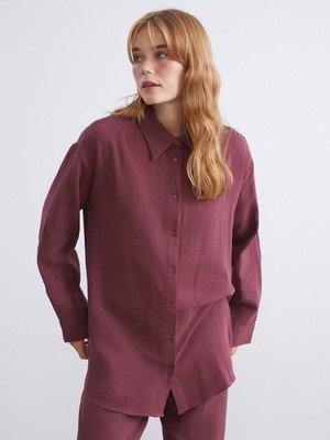Lc Waikiki Yeni Sezon Loose Fit Müslin Kadın Gömlek Tunik