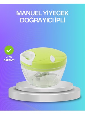 Ipli Manuel Doğrayıcı Paslanmaz Çelik Bıçaklı