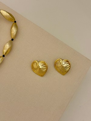 Youes Jewelry Kadın Gold Dokulu Küpe