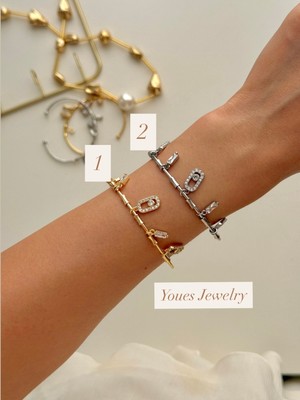 Youes Jewelry Çelik Sallantılı Charmlı Ayarlanabilir Bileklik