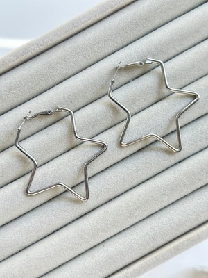 Youes Jewelry Yıldızlı Kadın Küpe Silver