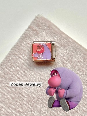 Youes Jewelry Tersyüz Unisex Italyan Charm Ters Yüz Utanç 1 Adet Paslanmaz Çelik Charm 9mm Charm Eki Link