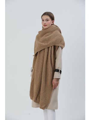 Sheilar Pirinç Örgü Omuz Şalı
