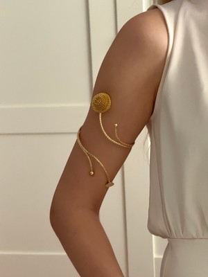 Youes Jewelry Arm Cuff Çelik Güneş Helen Helenistik Pazu Kol Kelepçesi Gold Ayarlanabilir Kelepçe