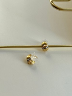 Youes Jewelry 316L Çelik 14 K Renk Mix Lüx Çift Renk Gold Silver Vıp Seri Premium Kadın Küpe Minimal Küpe