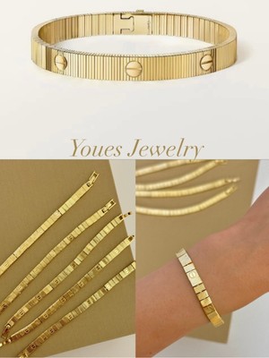 Youes Jewelry Çelik Love Unlımıted Bileklik Vip Gold Kadın Erkek Unisex