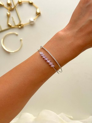 Youes Jewelry Çelik Prenses Model Minimalist Ayarlanabilir Kelepçe