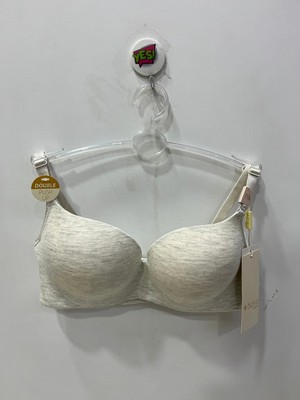 Belvü Kadın Double Destekli Penye Melanj Gri Sütyen