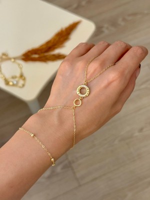 Youes Jewelry Çelik 14K Renk Şahmeran Bileklik