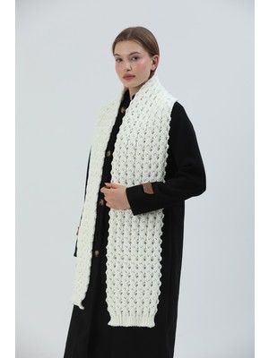 Sheilar Nopenli Örgü Triko Atkı