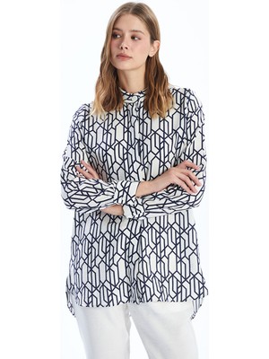 Lc Waikiki Yeni Sezon Hakim Yaka Desenli Kadın Gömlek Tunik