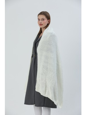 Sheilar Pirinç Örgü Omuz Şalı