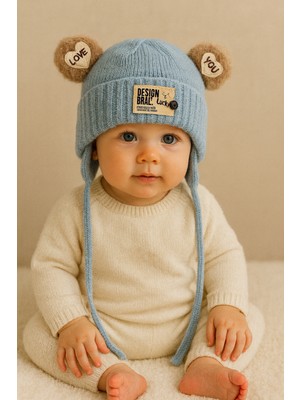 Greenmoon Dış Kısmı Örme Iç Kısmı Pamuk Bebek Bere