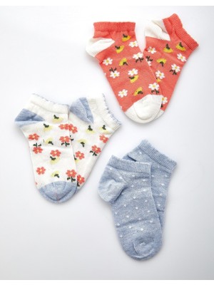 Semoor Kız Çocuk Pikotlu Çiçek Soket Pamuklu Patik