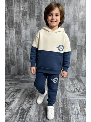 Koçak Kids Yeni Sezon 3 Iplik Kapşonlu ve Kanguru Cepli Erkek Çocuk Eşofman Takım