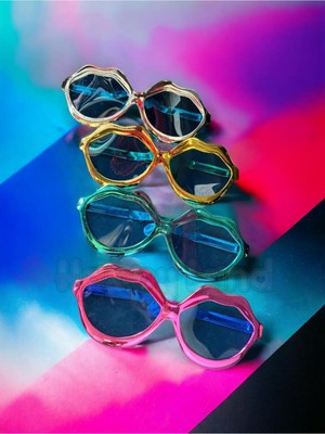 Feyza Design Renkli Dev Boy Parti Gözlüğü, Doğum Günü Aksesuarı, 25 cm