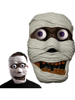 Feyza Design Korkusuz Halloween Oynar Göz Plastik Makyaj Maskesi, Eğlence Için!