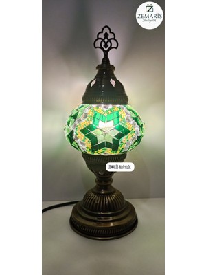Zemaris Hediyelik El Yapımı Otantik Mozaik Masa Lambası
