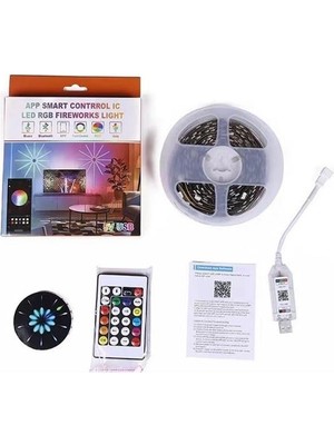 Starseven Sunup Rgb Led’li Işıklı Ses Kontrüllü Havai Cihazı