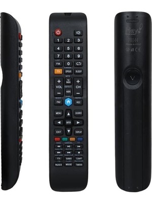 Starseven Küçük Kalıp Sarı Tv Tuşlu LCD LED Tv Kumanda