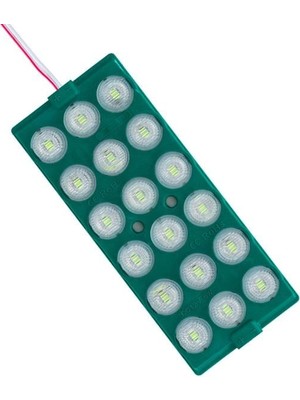 Starseven 12 Volt 6 Watt Yeşil 18 Ledli 2'li Yanıp Sönen Modül LED