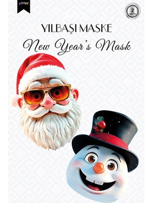 Feyza Design Yılbaşı Temalı 2'li Maske Seti, Eğlenceli ve Şık Tasarımlar